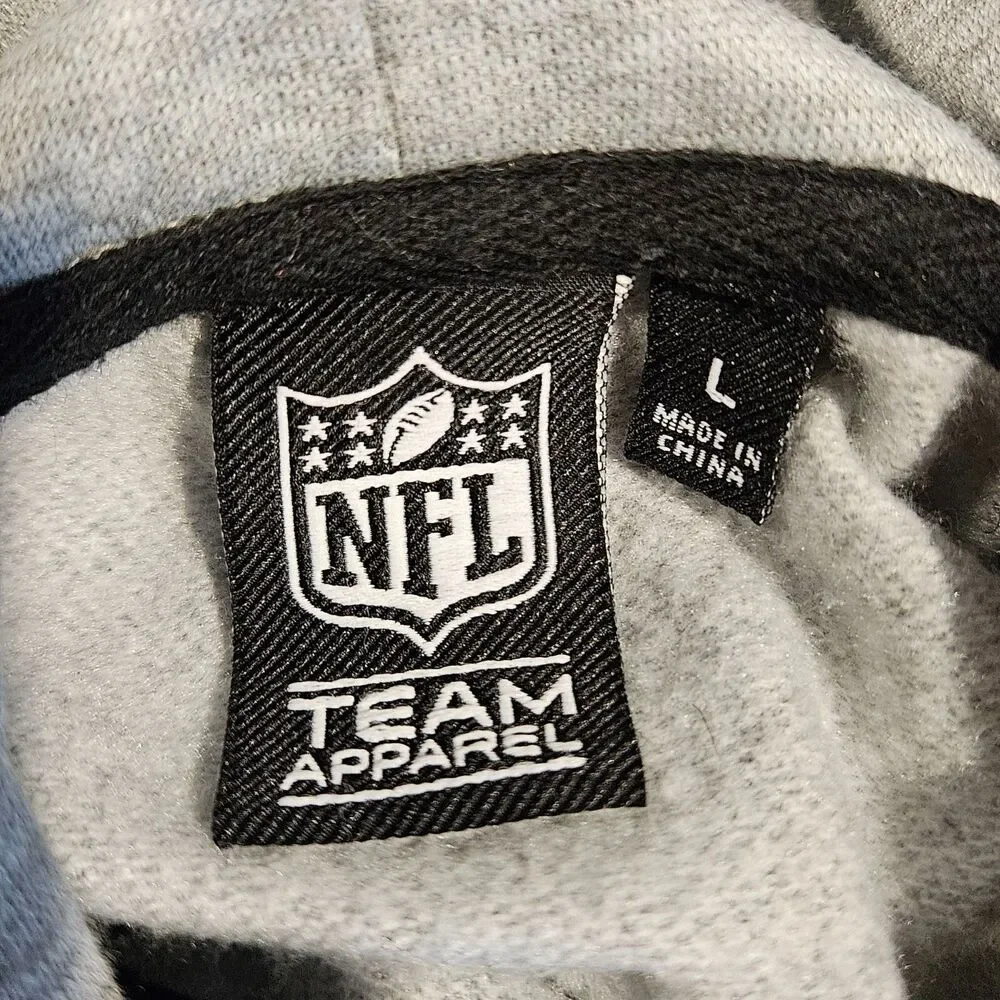 Atlanta Falcons NFL Team Apparel  Youth Kids Size Large Full Front Zip Pockets